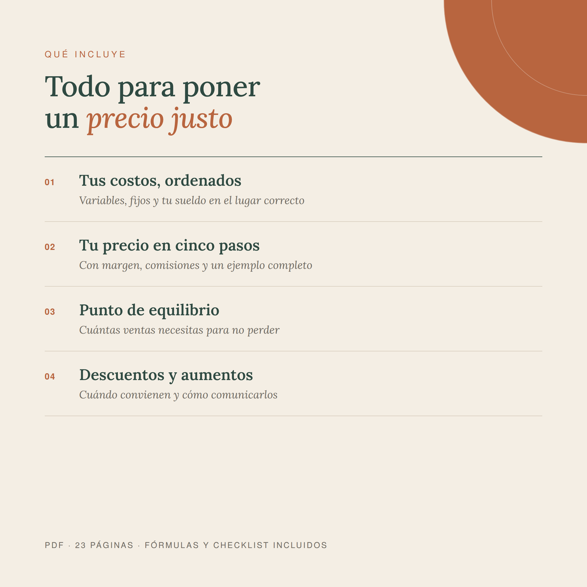 Precios que dejan ganancia: guía práctica